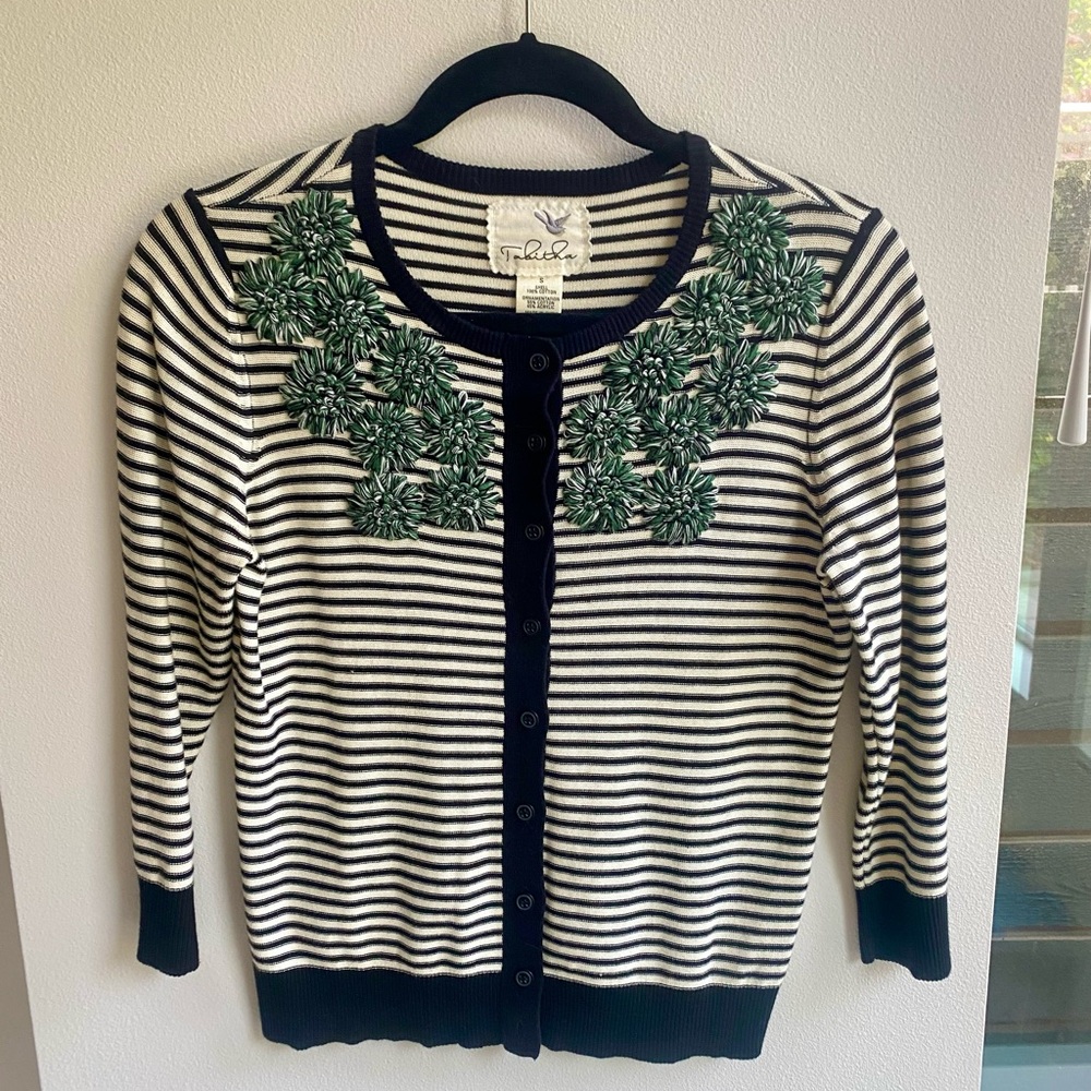 Tabitha 100% Cotton Lightweight Floral Embrodery Cardigan